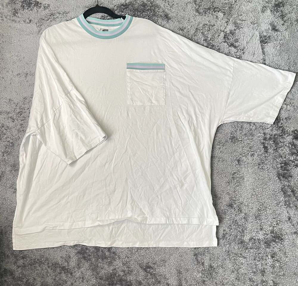 ASOS Oversized Striped Trim Pocket T-Shirt XL